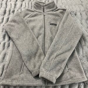 Columbia Light Gray Fleece Jacket